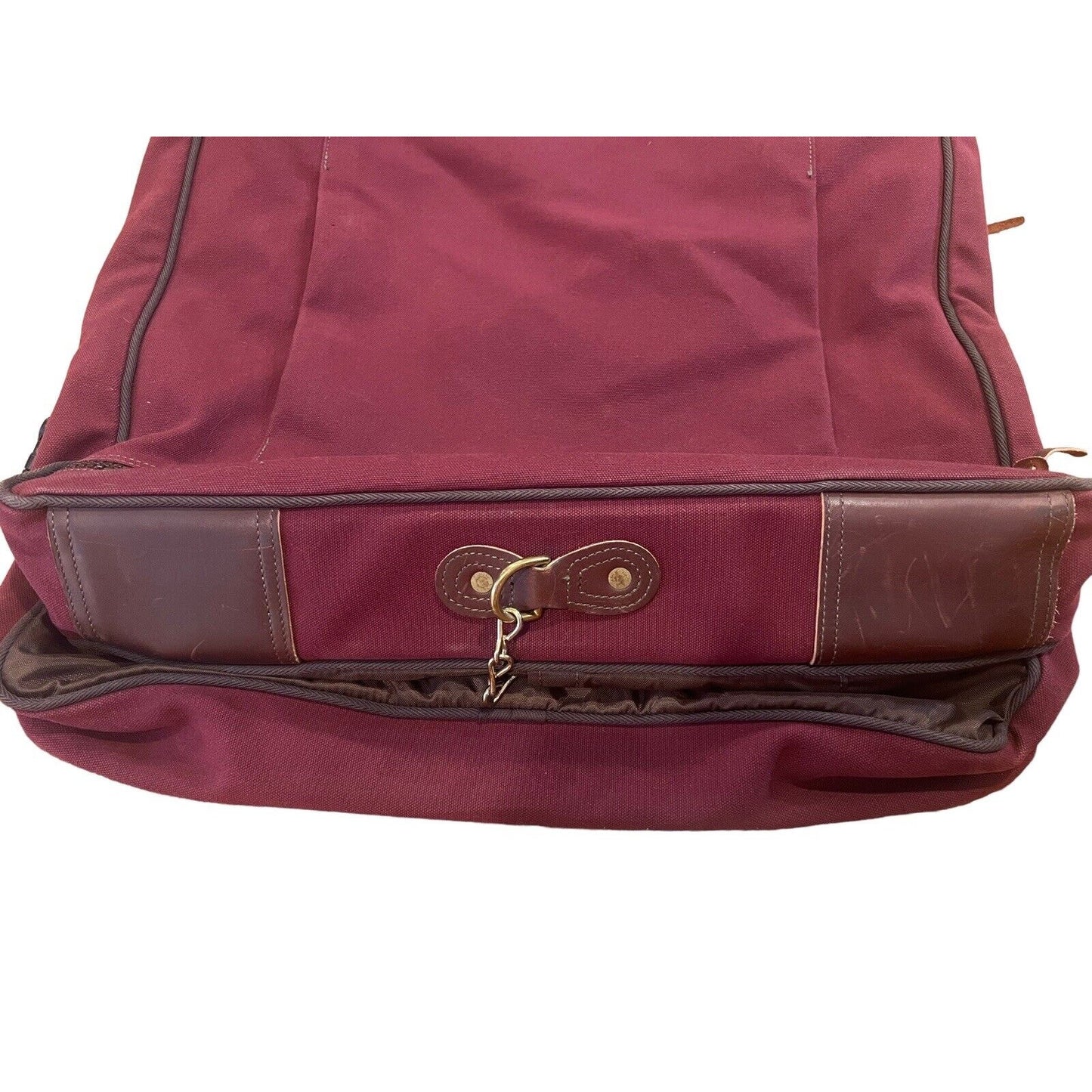Duluth Pack Sportsman's Garment Bag In Waxed Canvas Burgundy EUC