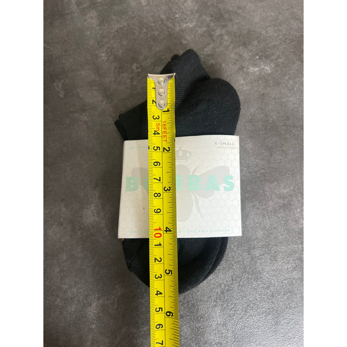 Bombas One Pair XS Polyester Black Socks NWT