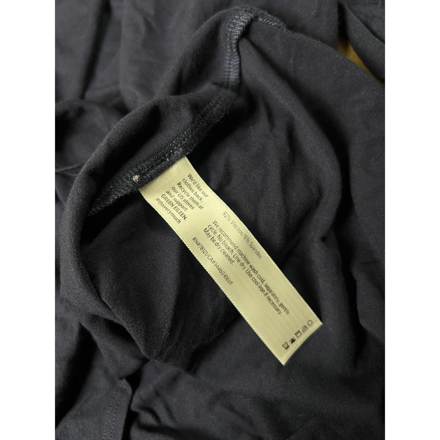 EILEEN FISHER Tunic Womens M Blue Round Neck Long Sleeve Viscose Jersey Relaxed