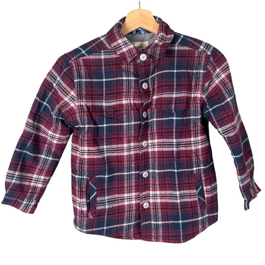 Peek NWT Toddler Aiden Small Plaid Flannel Button Down Outerwear