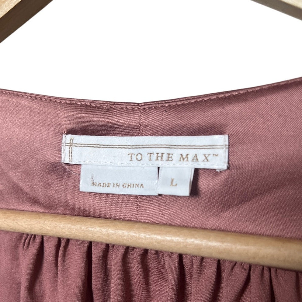 To The Max Women long Rose Pink Dress Size Large