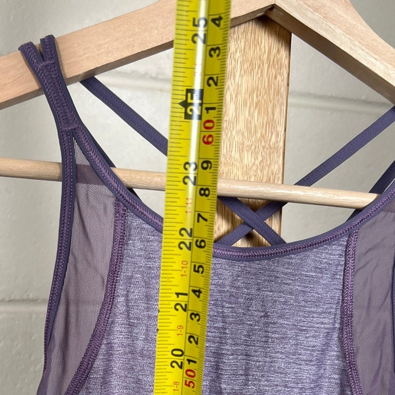 Lululemon Womens Purple Tank Top Strappy *Dimensions In Picture*