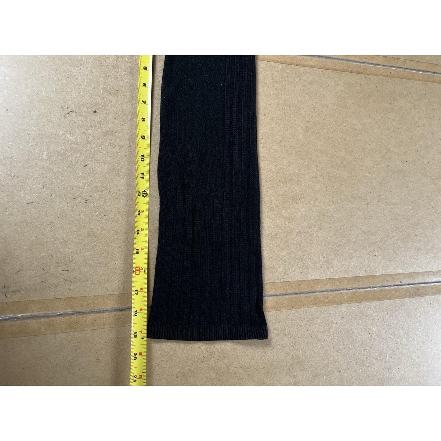 SmartWool Sweater Womens M Black Tunic V-Neck Ribbed Knit Stretch Relaxed Logo