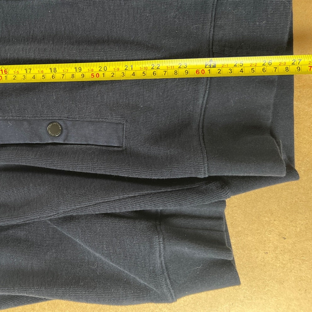 Ben Sherman Navy Blue Full-Zip Up Sweater Size XL
