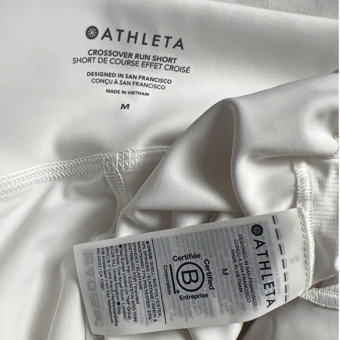 Athleta Crossover Women's Run Shorts White Size Medium