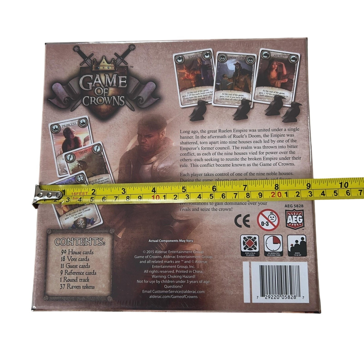 Alderac Entertainment Group Game Of Crowns Strategy Board Game 2015 New Sealed