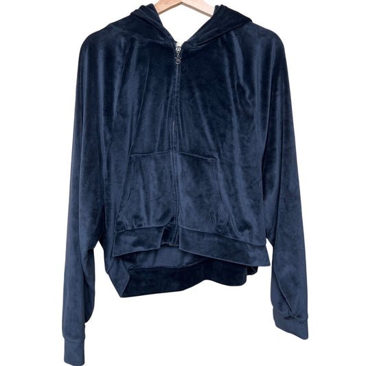 Victoria Secret On Point Size XL Velvet Zip Up Sweater