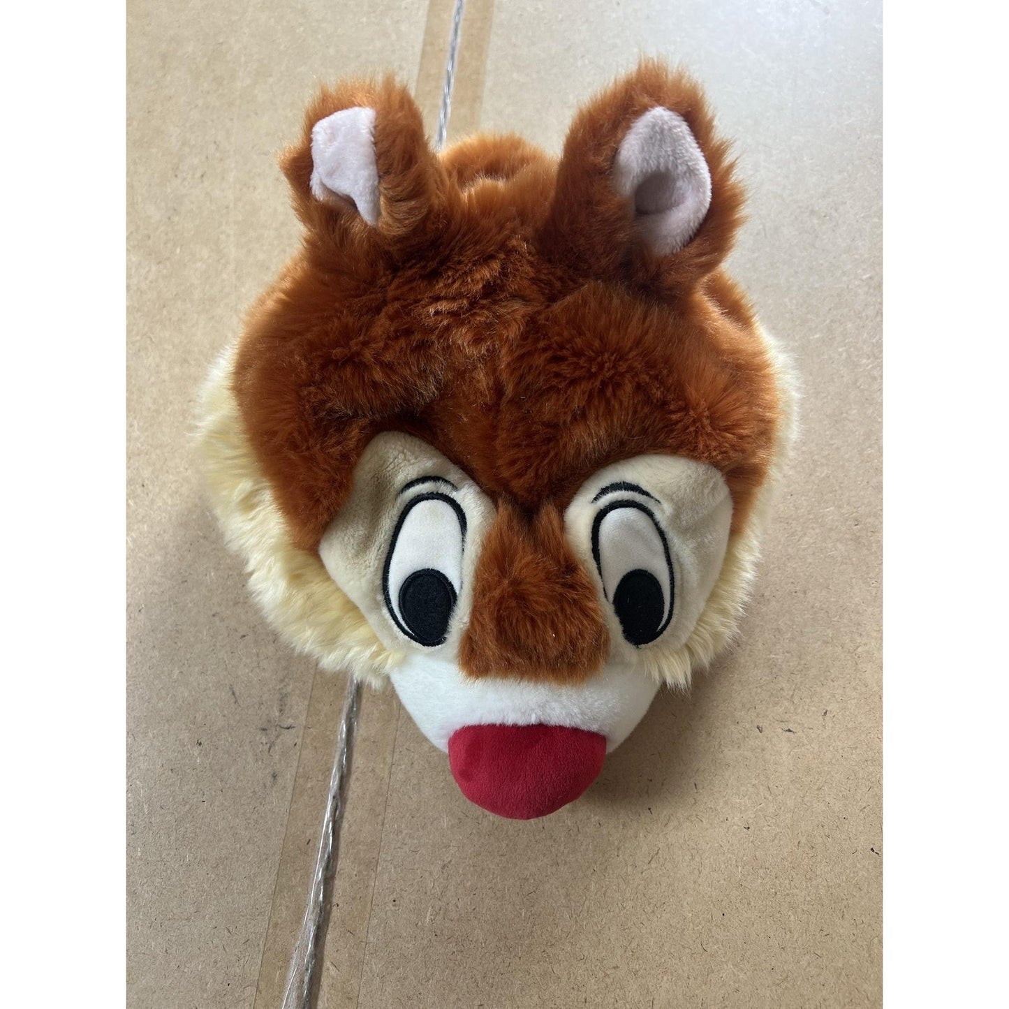 Disney Parks Beanie Hat Mens One Size Brown Chip 'n Dale Lined Insulated Winter