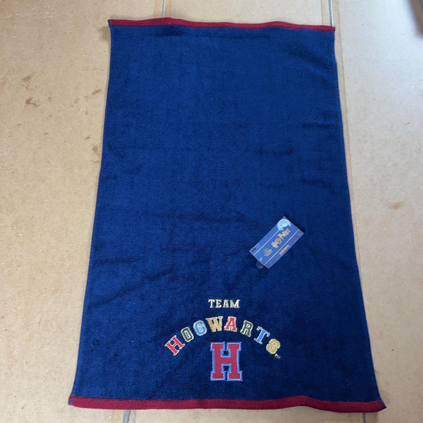 M&S Kids Hand Towel Blue 50x90 Cm 100% Cotton Vintage Bordered Harry Potter