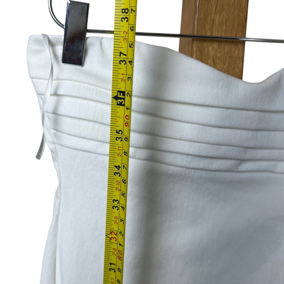 Zara NWT Midi Draped White Dress Size Small S