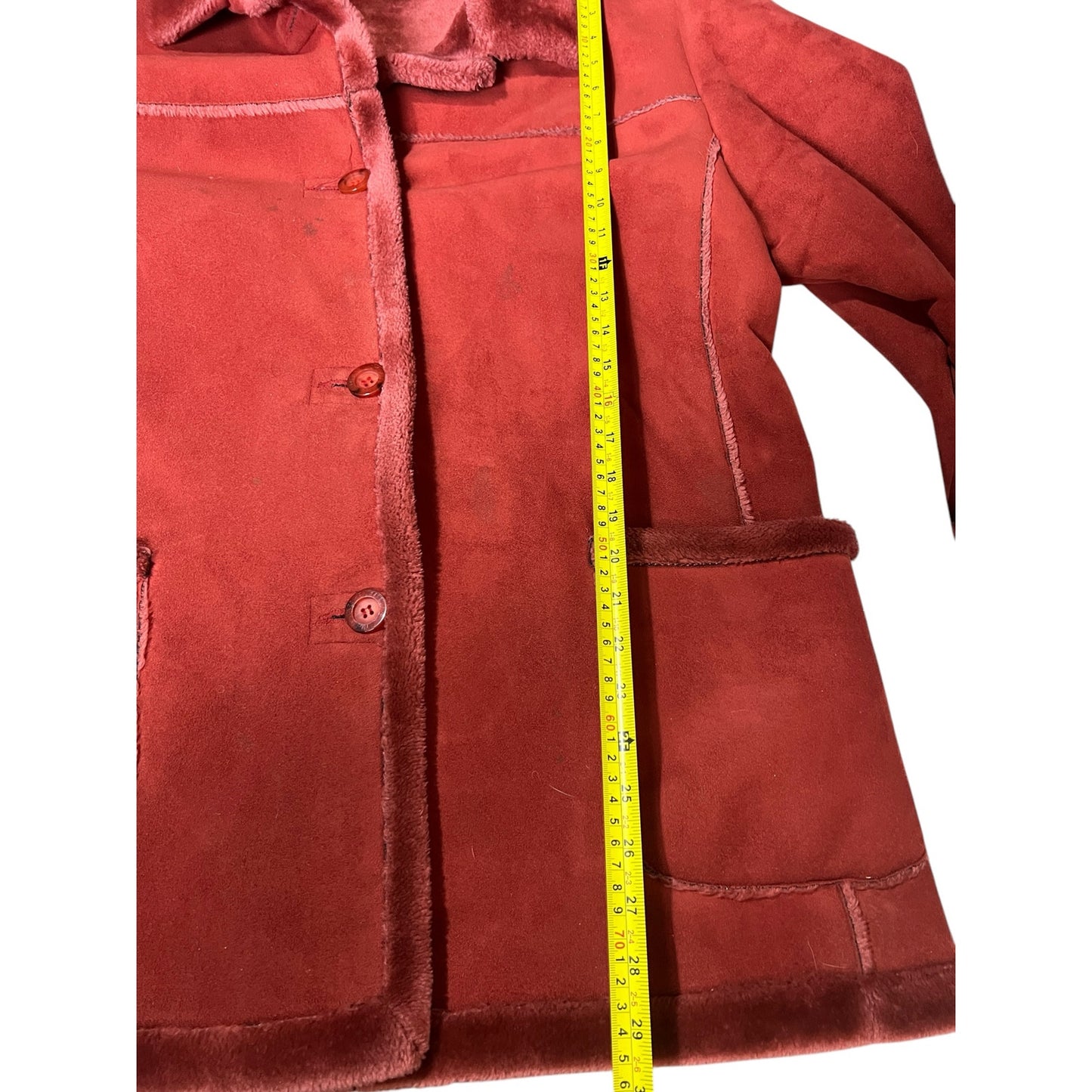 Jones New York Red Women Button Up Coat Size XL