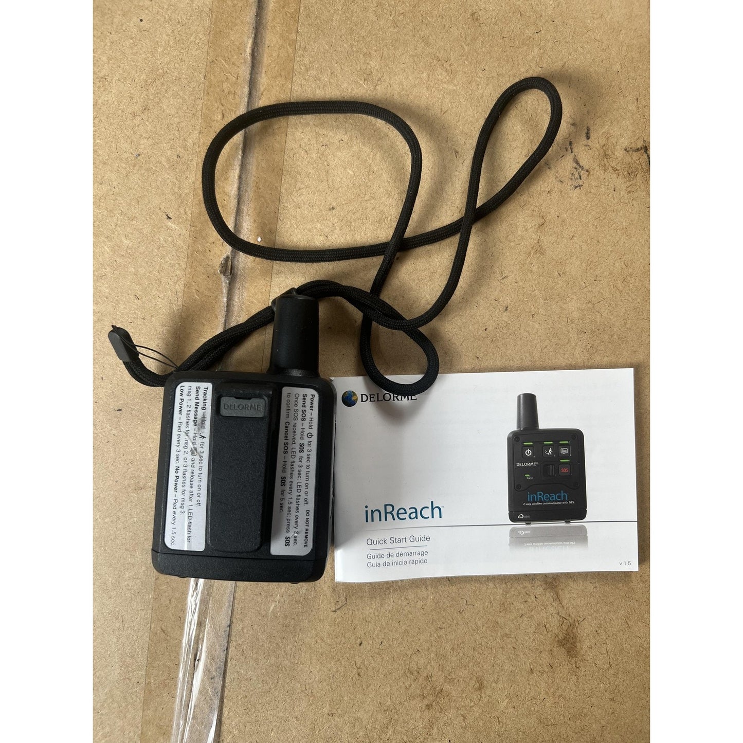 DeLorme InReach 2-Way Satellite Communicator GPS Black Made In United States