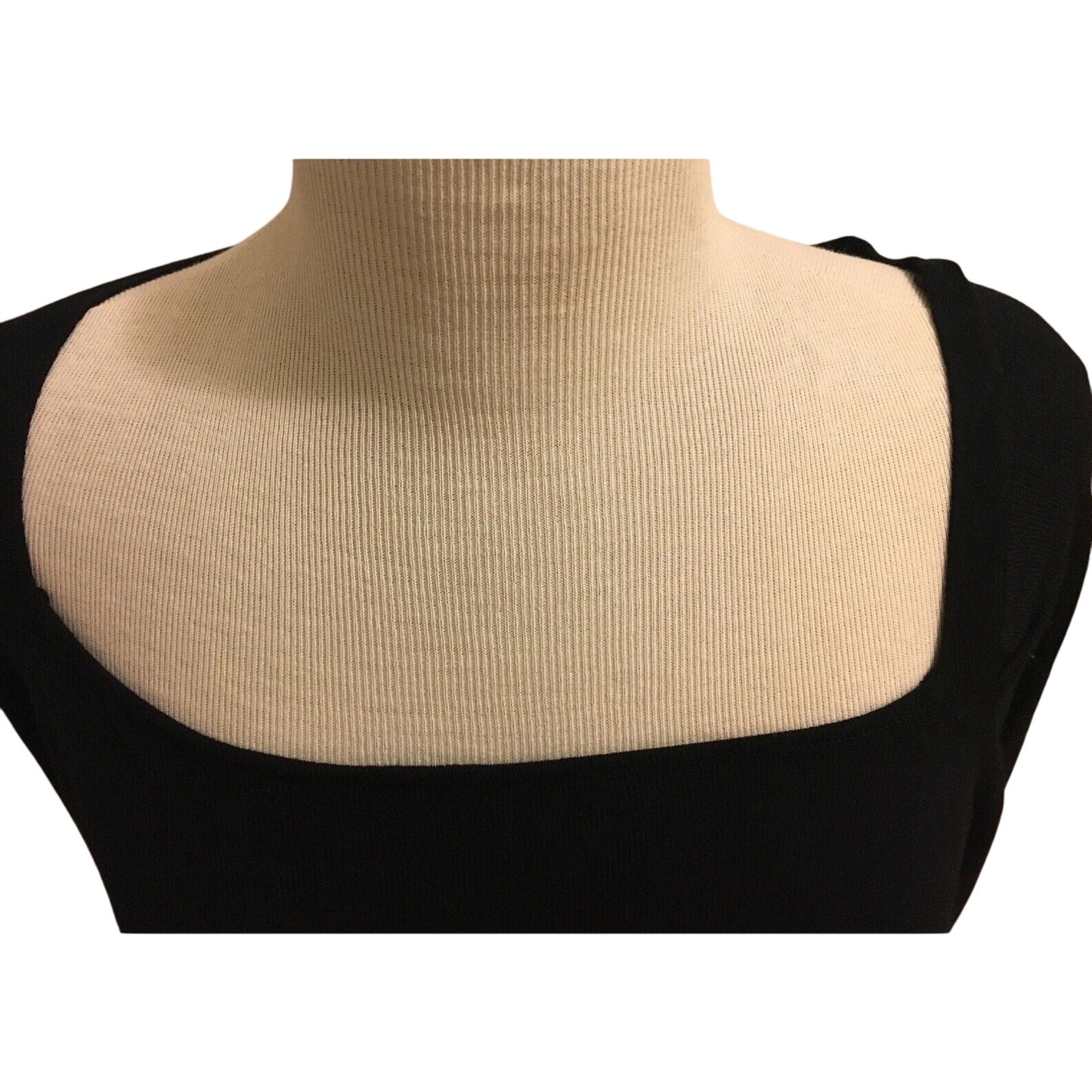 New York & Company Women's size M black rayon knit long sleeve shirt NWT $49.95