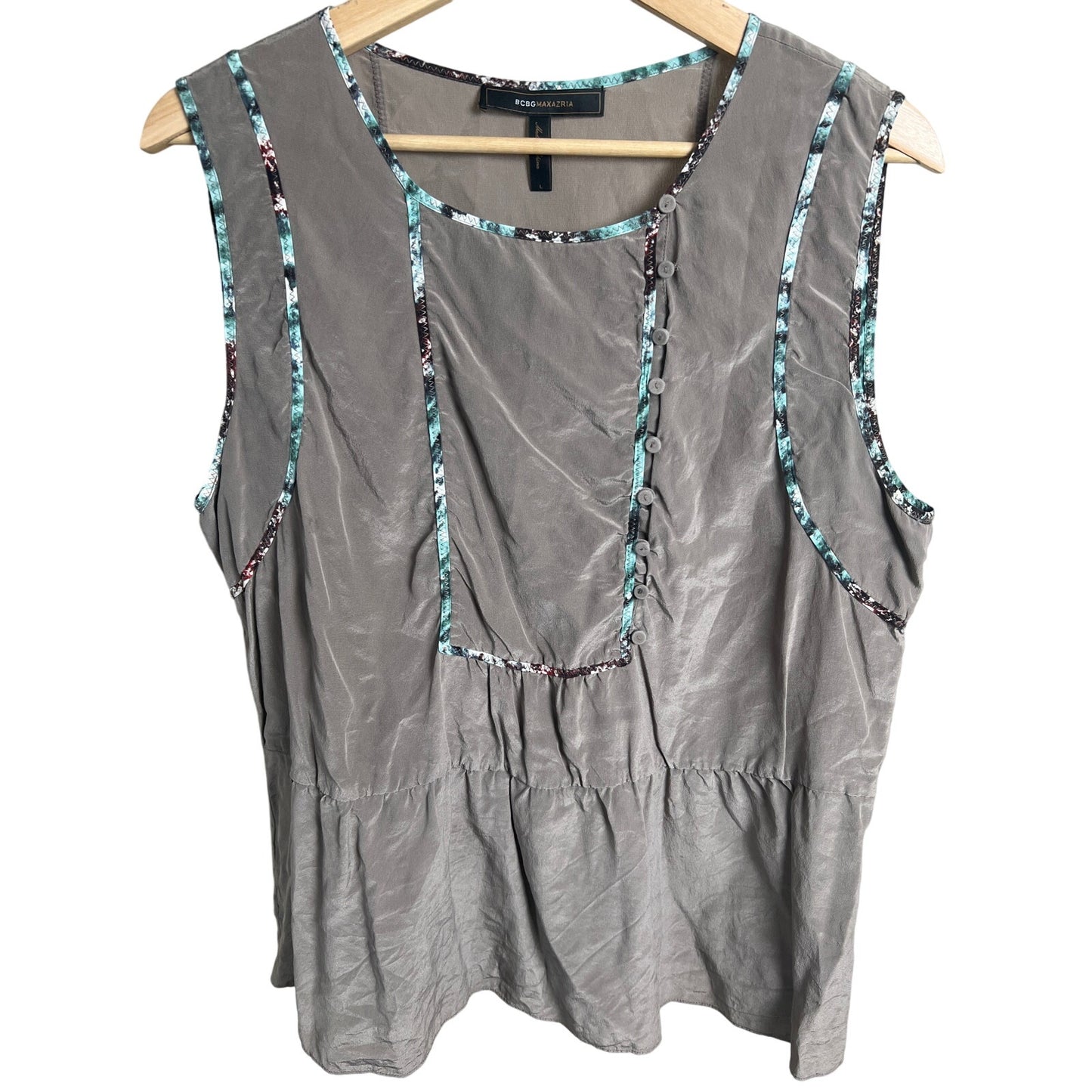 BCBGMAXAZRIA Size Large Women's Sleeveless Blouse