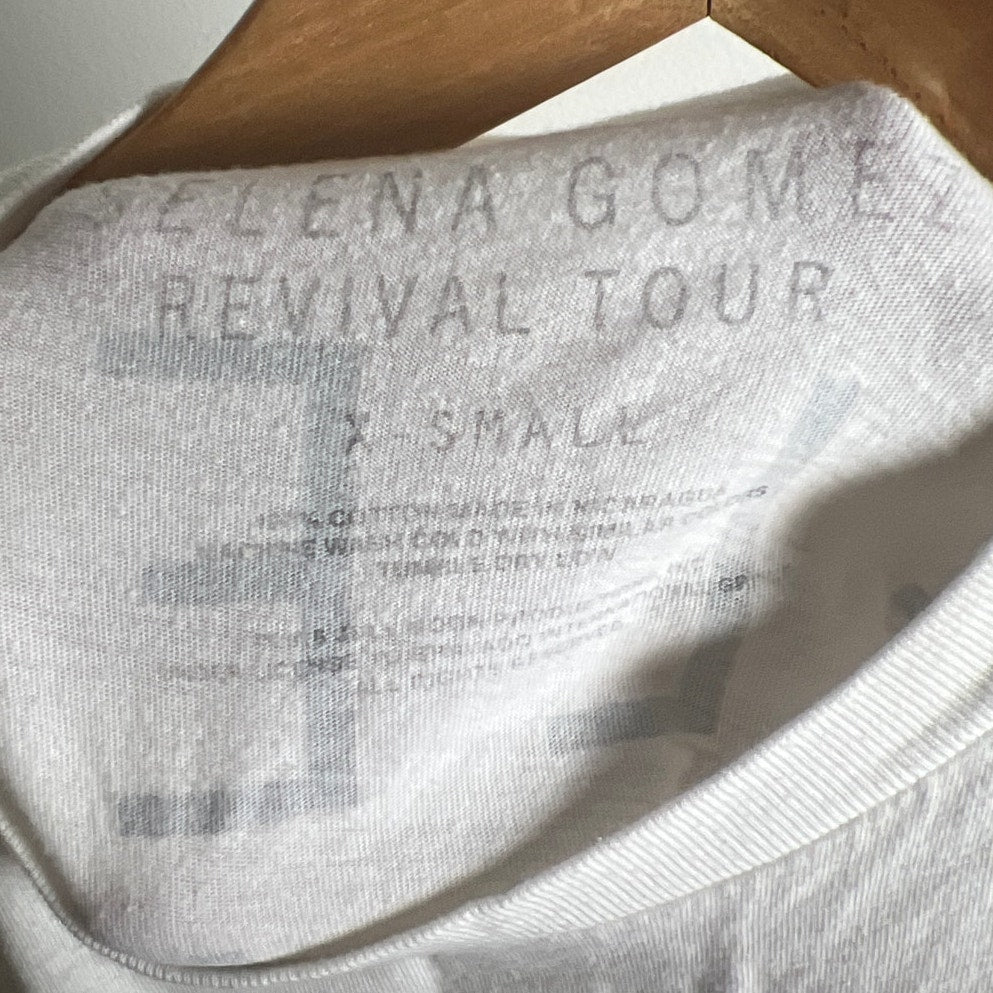 Selena Gomez Revival Tour White Graphic T-shirt 2016 Size XS