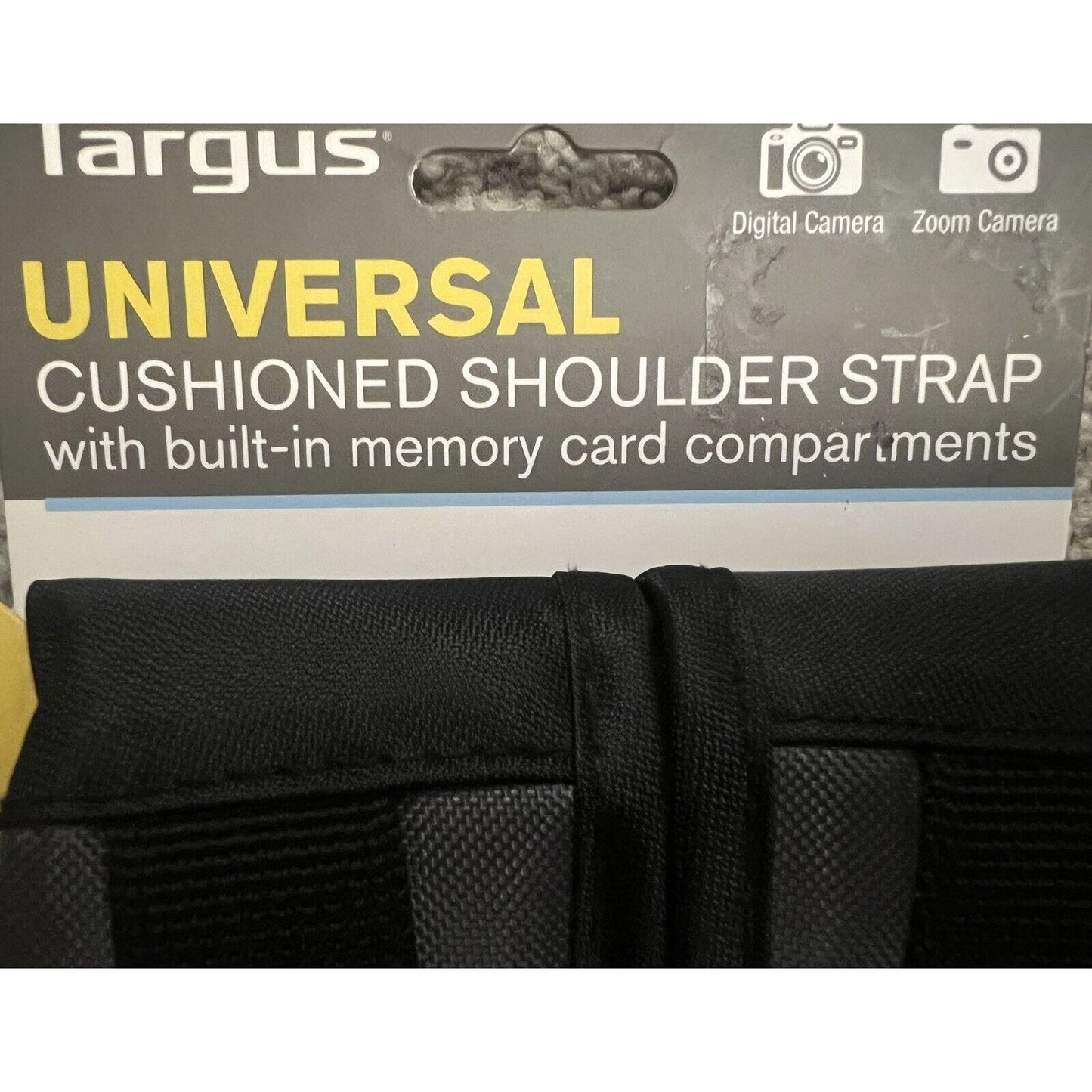 Universal Cushioned Shoulder Strap Memory Card Compartments for Camera digital