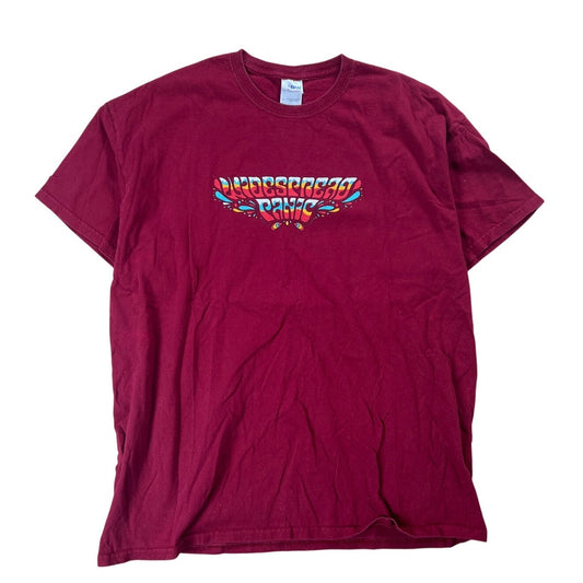 Wide Spread Panic 2014 Maroon Men T-Shirt Size XL