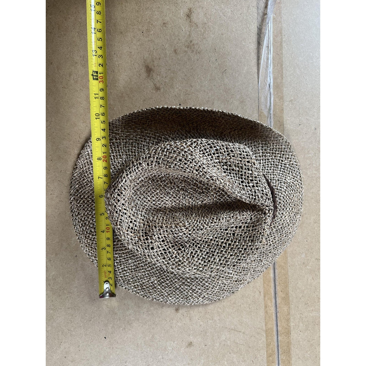 Pendleton Hat Fedora Mens M Beige Straw Lined Breathable Lightweight Summer