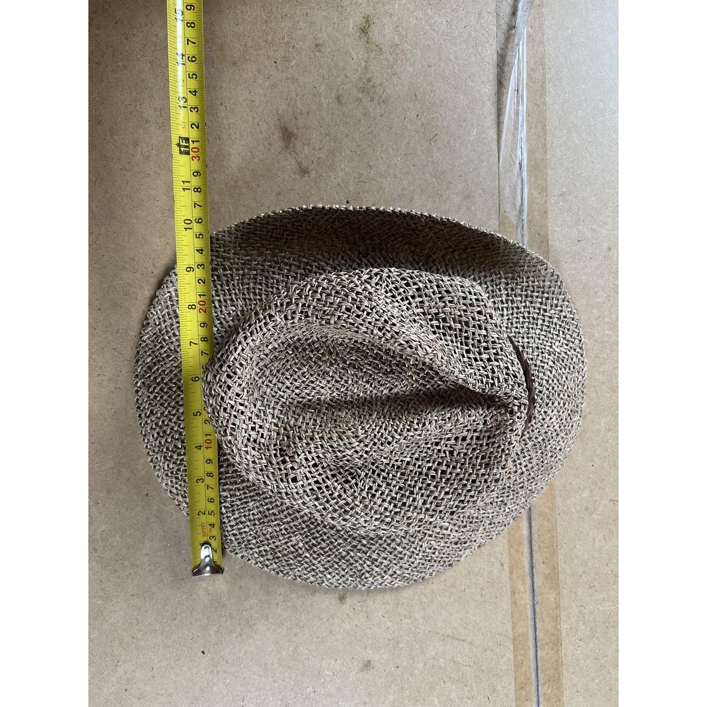 Pendleton Hat Fedora Mens M Beige Straw Lined Breathable Lightweight Summer
