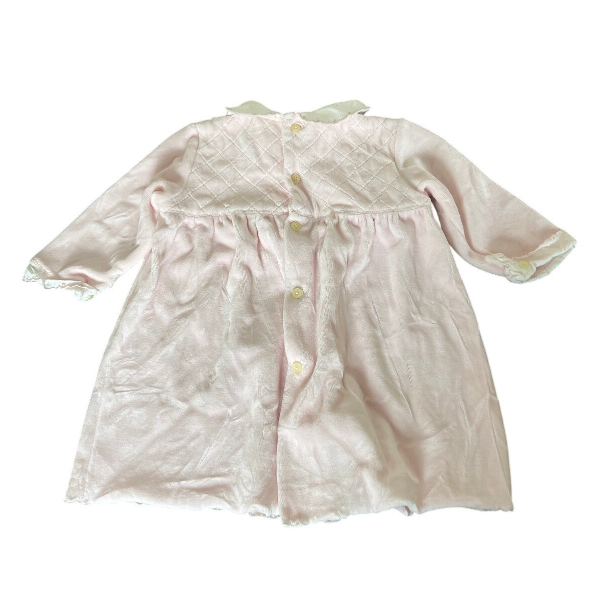 Ralph Lauren 3-6 Girls Baby Dress Pink Heather Laced