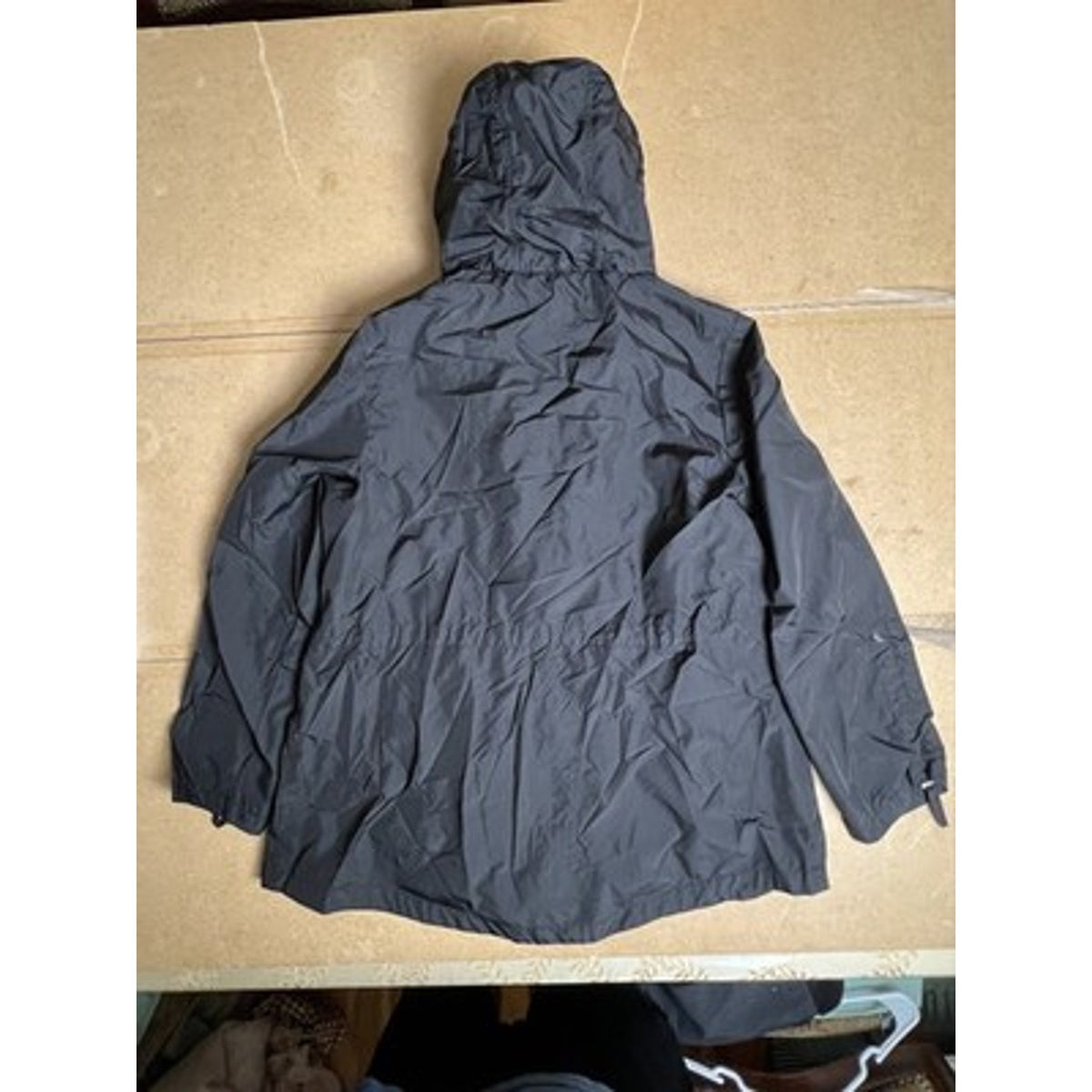Jones New York Sweater Womens XL Black Full Zip Hooded Lightweight Lined Pockets
