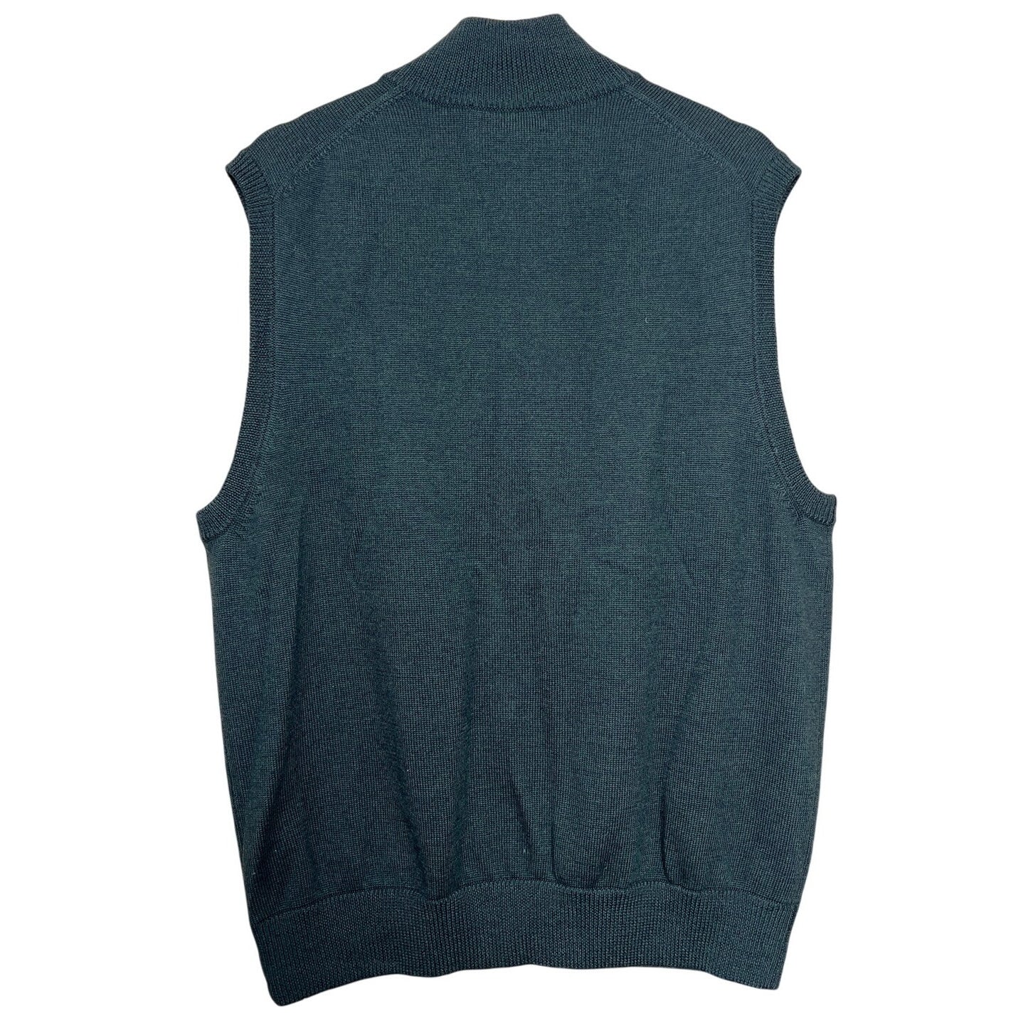 Brooks Brother Sweater Vest 100% Merino Wool Black Large