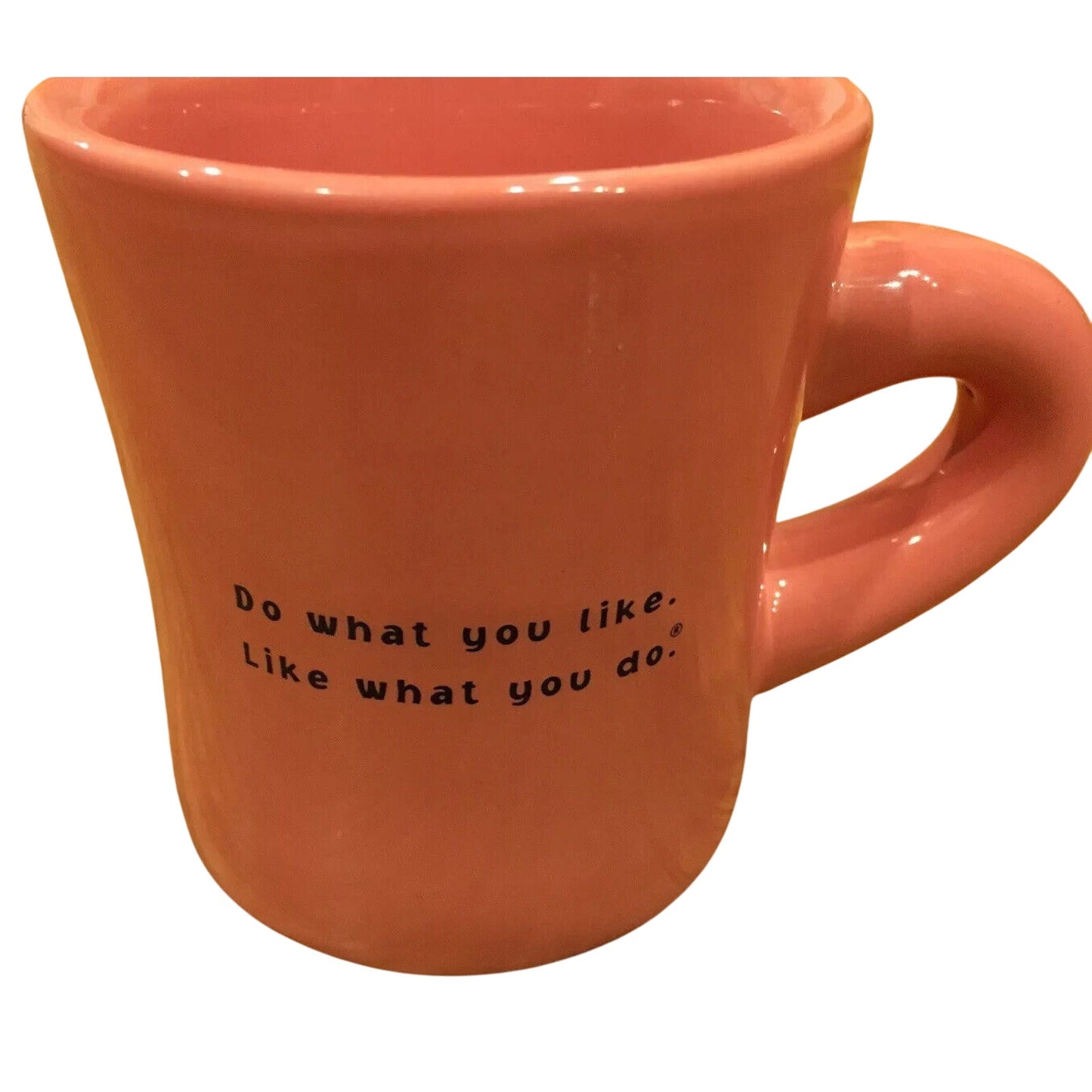 LIFE IS GOOD Mug Red Heart Pink “Do What You Like. Like What You Do" Valentine's