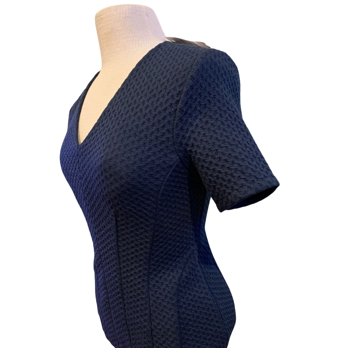 NWT Ann Taylor Blue short sleeve v-neck sweater shirt Size XS