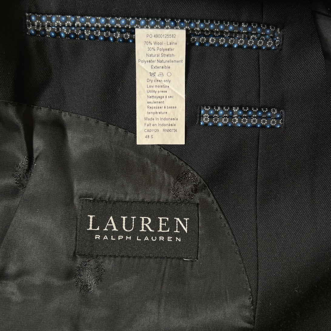 Lauren Ralph Lauren Men's Blazer Suit Separates Jacket Black Size 48S