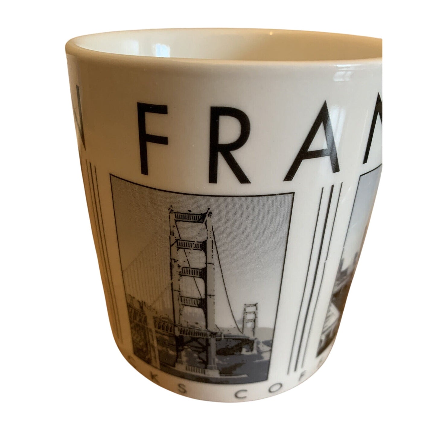 Starbucks 2005 SAN FRANCISCO City Scenes Barista 14oz coffee mug set - Qty 2