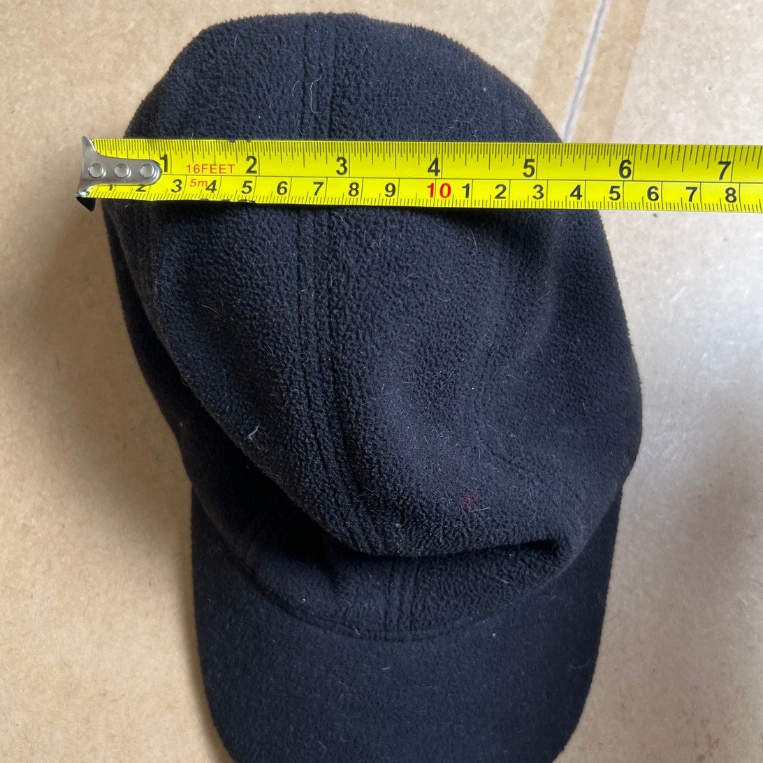 REI Black Fleece Baseball Cap With LED Lights on Brim Size L/XL