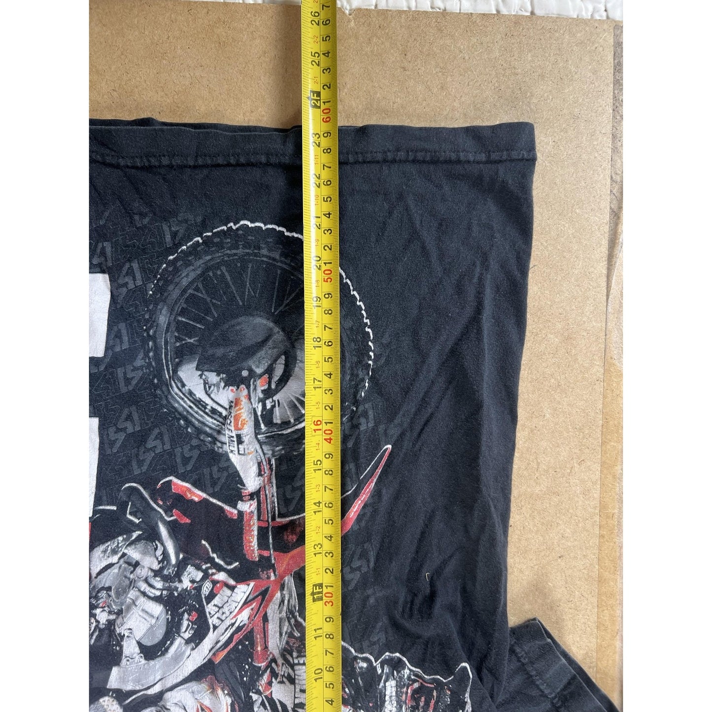 Alstyle Shirt Mens Small Black Motocross Dirt Bike Canard Graphic T-Shirt
