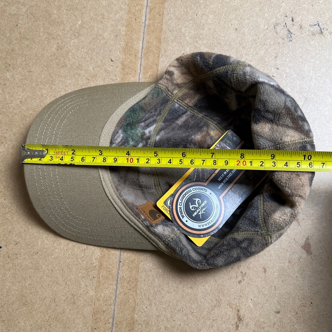 NWT Carhartt Men's Force Griggs Fleece Real tree Visor Baseball Cap One Size