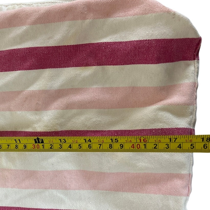 Y2K Gap Striped Pink & White Large Tote Bag