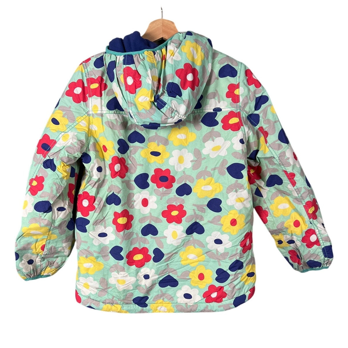 Mini Boden 11-12Y Polka Dot Girl Coat Jacket Fleece
