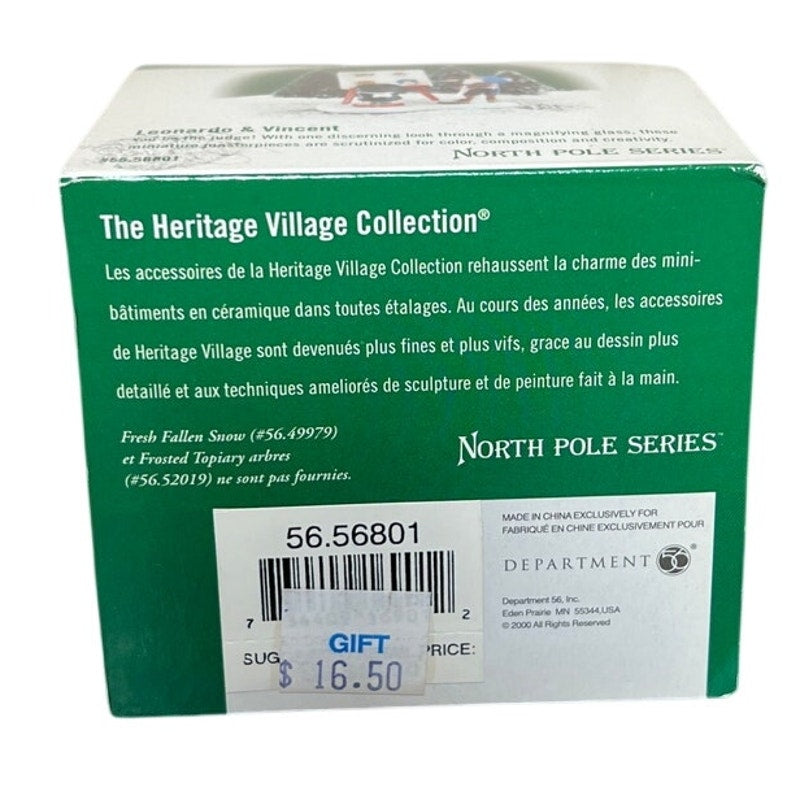 Department 56 North Pole Series Leonardo & Vincent Decoration