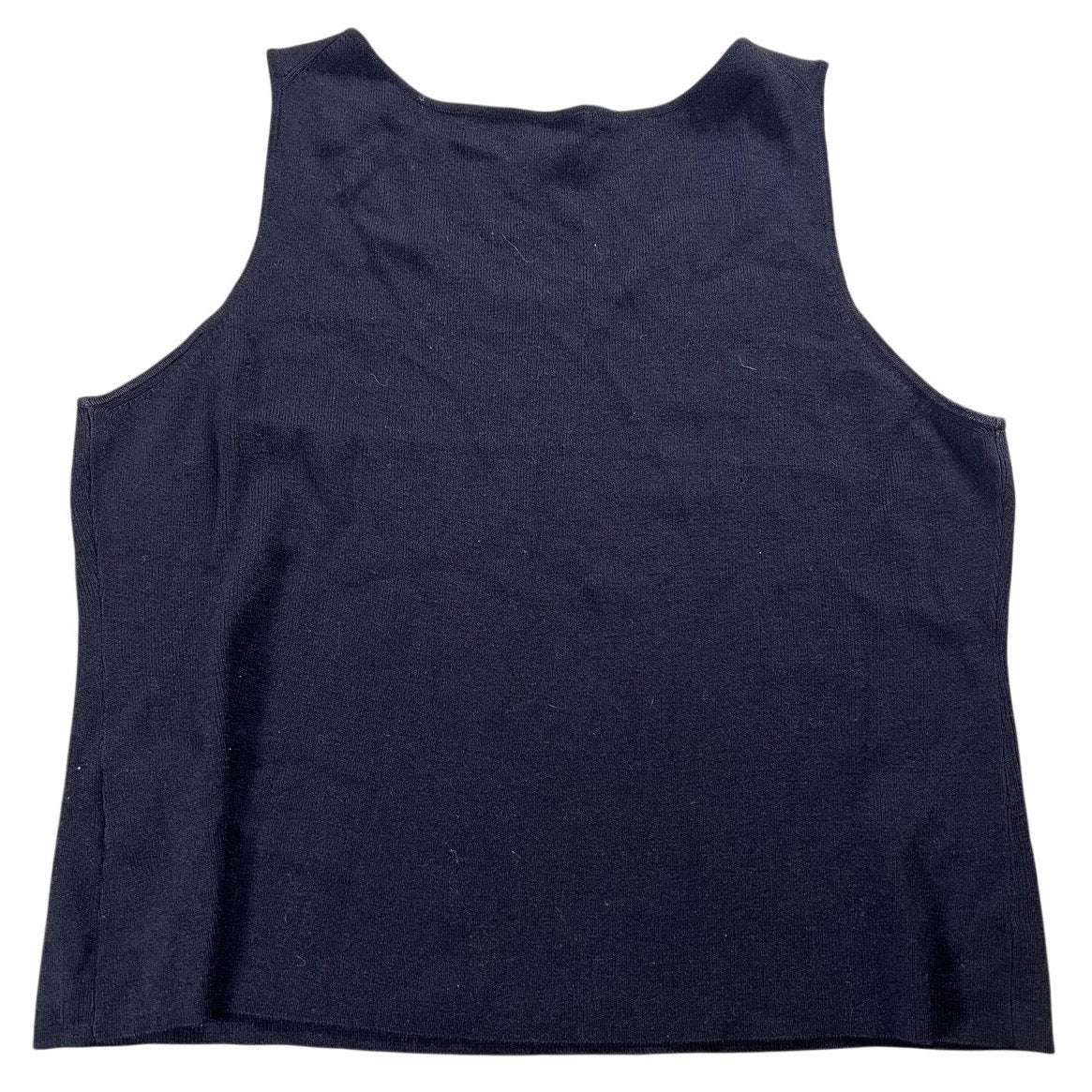Eileen Fisher Vest Womens L Brown Sleeveless Scoop Neck Wool Knit Lightweight