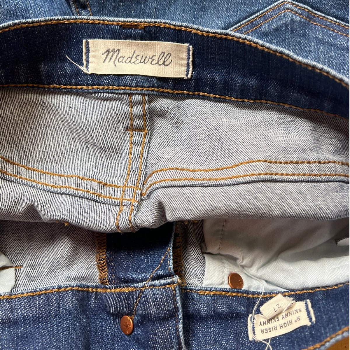Madewell High Rise Skinny Jean Women Size 27