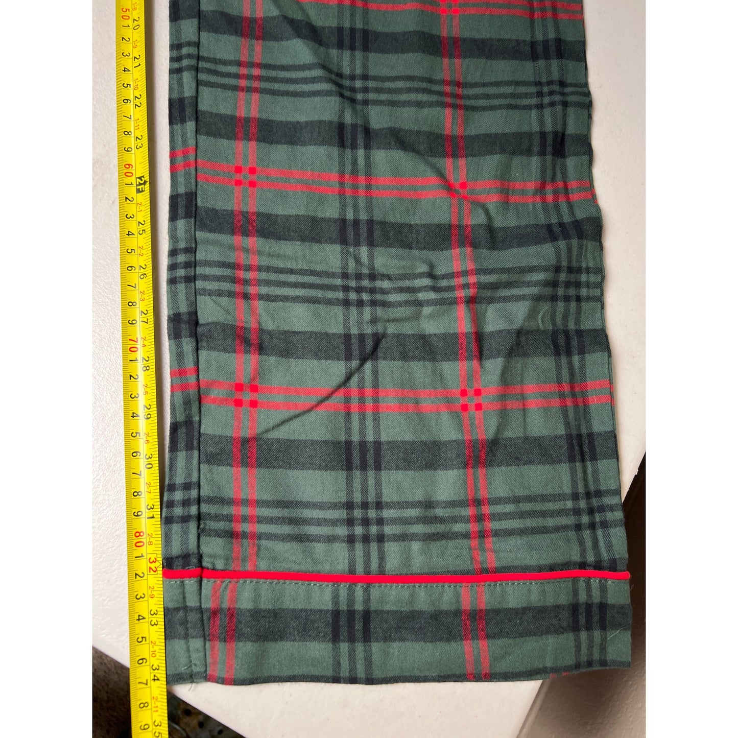 Magnolia Hearth & Hand Green Plaid Pajama Set Women's Large Tall