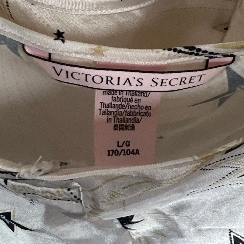 Victoria Secret Large Ruffle Bow Tie White Top