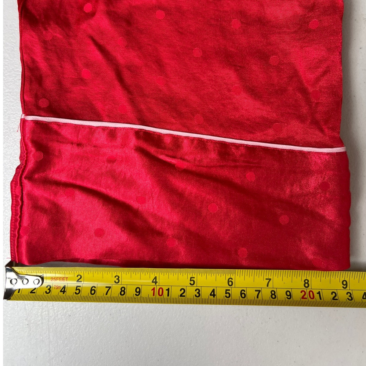 Victoria Secret Size Large Pajama Bottom Sleep Pants Satin Polka Dot