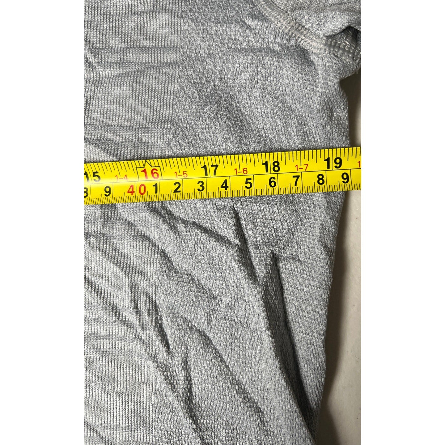Lululemon Gray Striped Short Sleeve Athletic Shirt Men's *Dimensions In Pictures*
