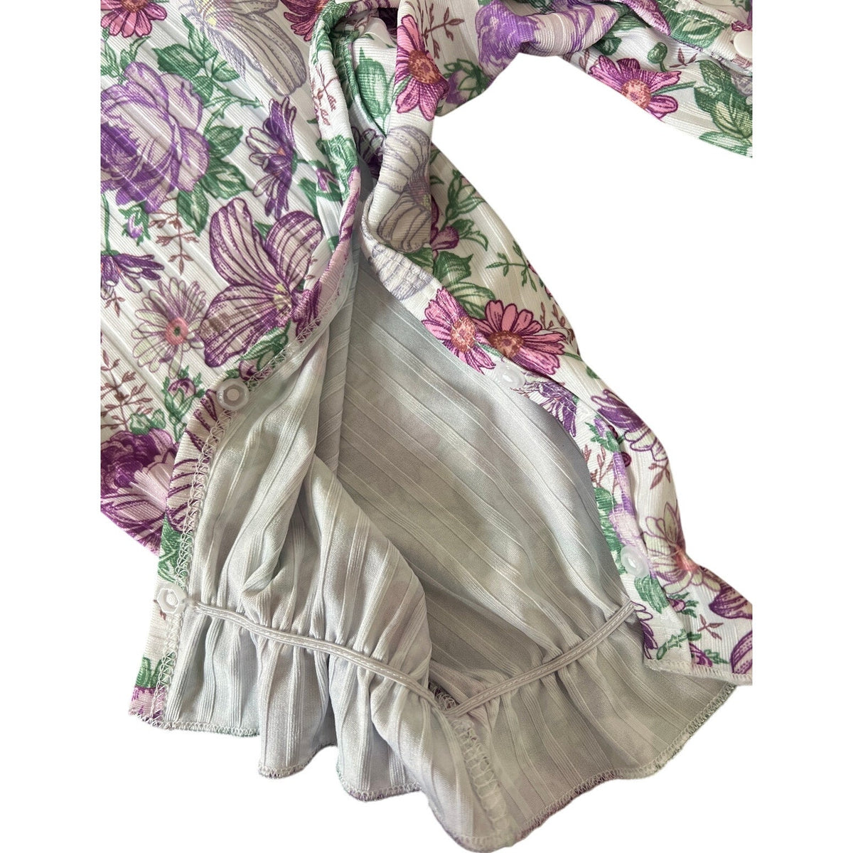 PatPat 3-6M Ruffled One Piece Floral Toddler
