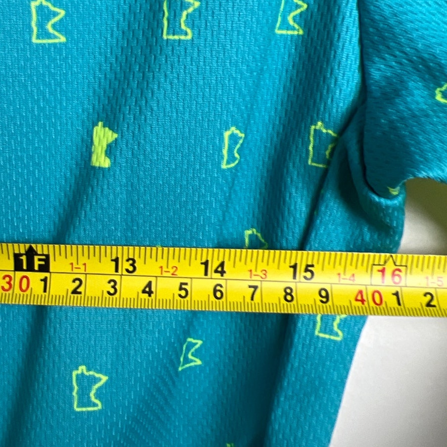 Podiumwear Women's L Blue and Green Cycling Jersey