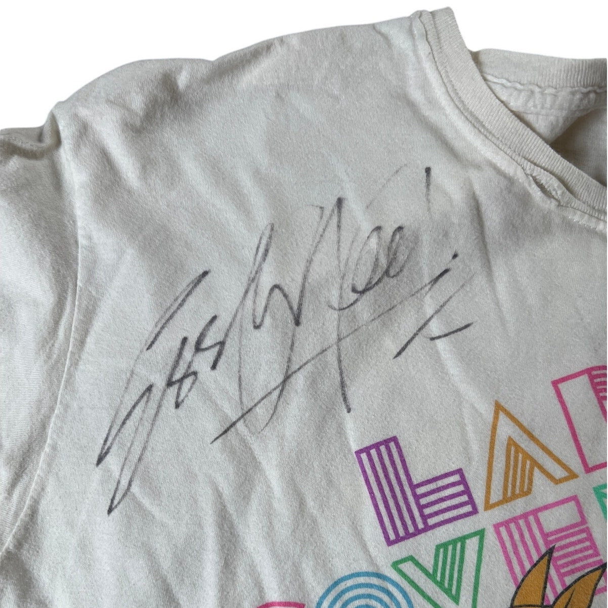 Lady Sovereign White T-Shirt With Graphic Men Size