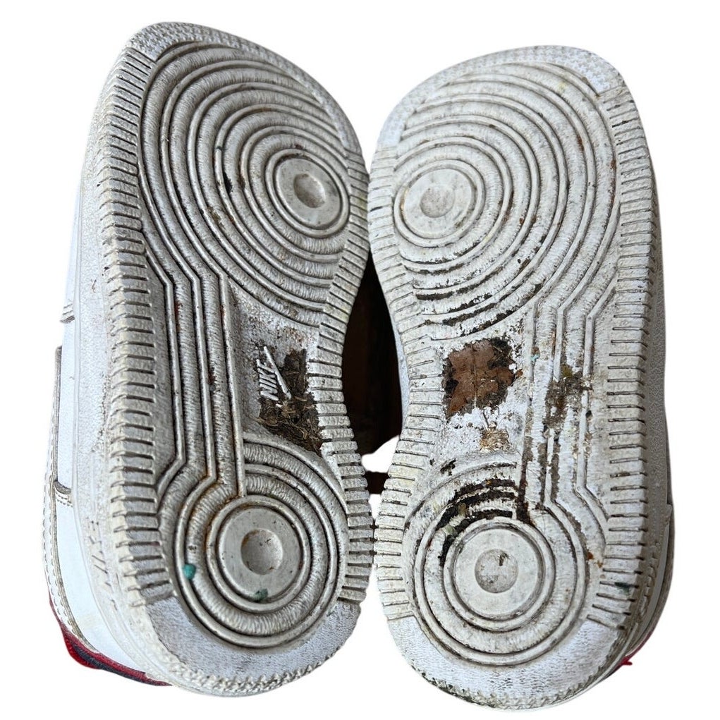 Nike Air Force 1 LV8 TD 'Double Layer Obsidian Red Kids 8C
