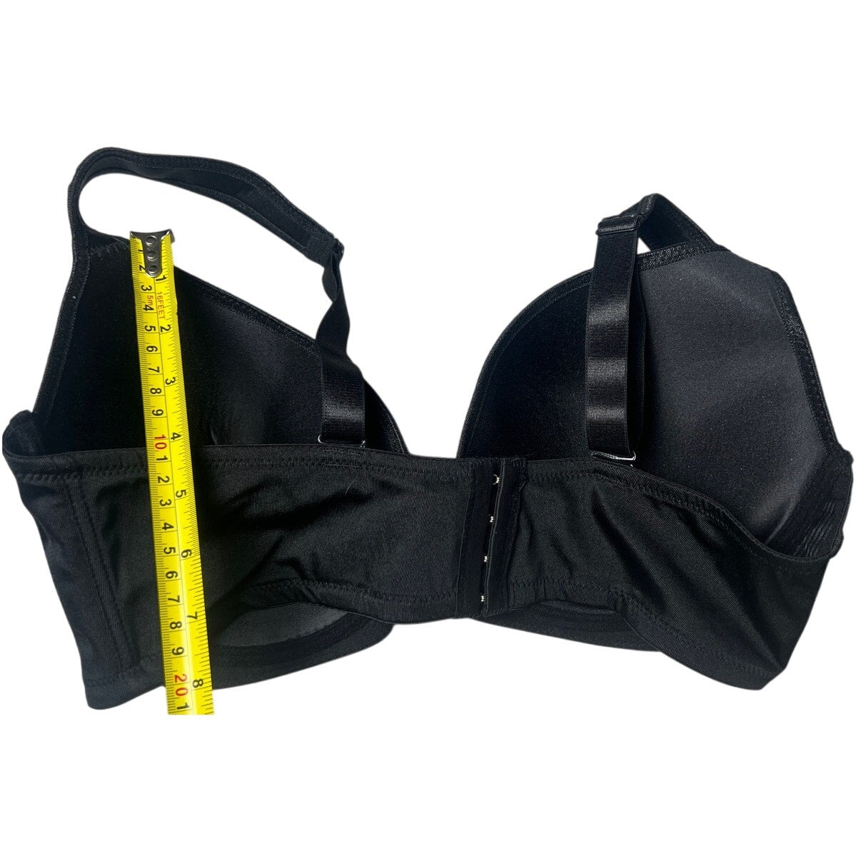 Angelina Underseam Adjustable Black Bra NWT 40DD