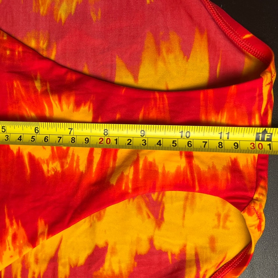 Victoria Secret XL 36C high Waisted Red Swimwear 2 Piece
