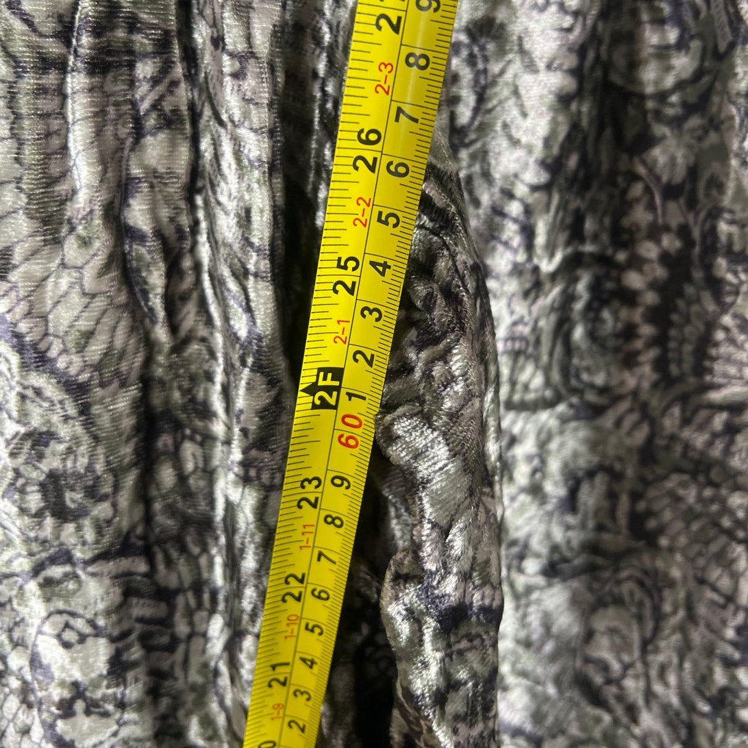 Anthropologie High Rise Velvet Dove Wide Leg Pant Women's Size XS