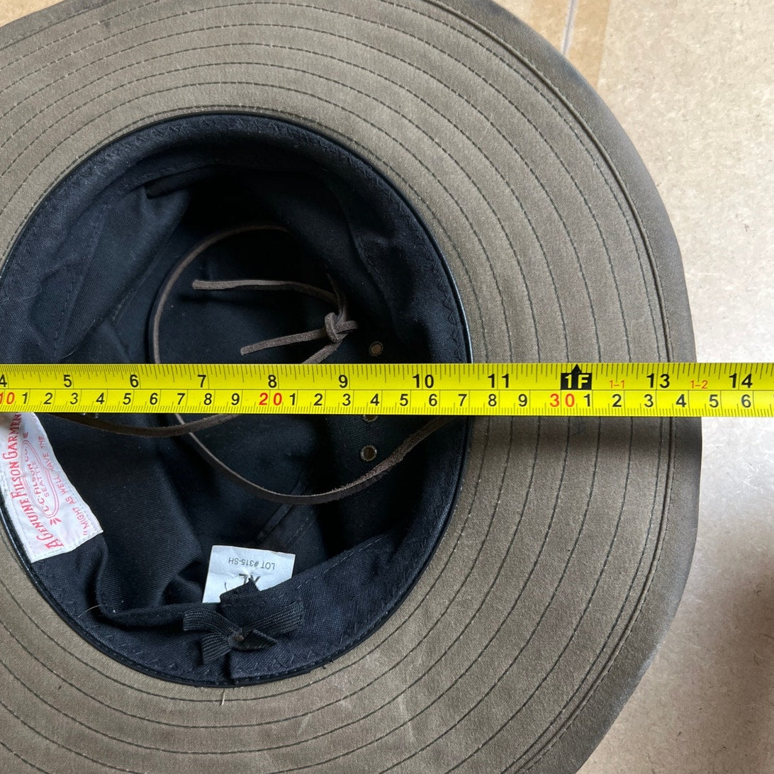 Filson Packer Bucket Hat Otter Green Size XL Made In USA